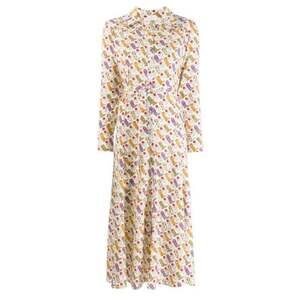 Designer Inspired Cowboy Boots Print Belted Shirt Dress – Size M Maxi Sandro